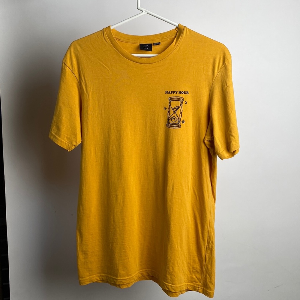 Happy Hour Yellow tee